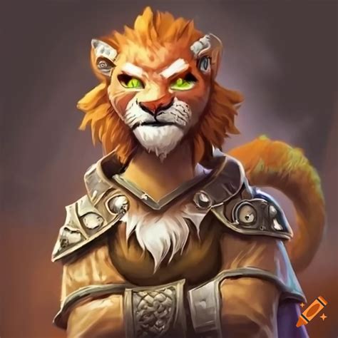 Digital Art Of A Lion Tabaxi Cleric On Craiyon