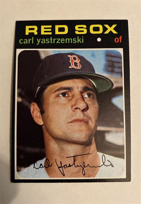 1971 TOPPS 530 CARL YASTRZEMSKI HOF BOSTON RED SOX OUTFIELDER EBay