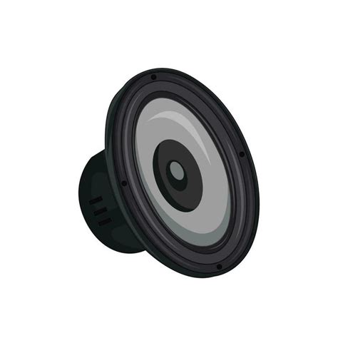 Stereo Speaker Isolated On White Background Sound System Speakers