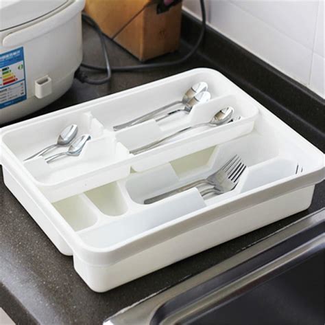 Stock Show Double Layer Stacking Movable Cutlery Tray In Large