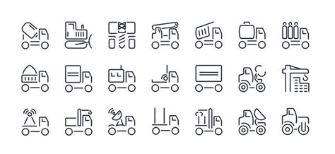 Un Conjunto De Ilustraciones Vectoriales Conos Lineales De Veh Culos Y