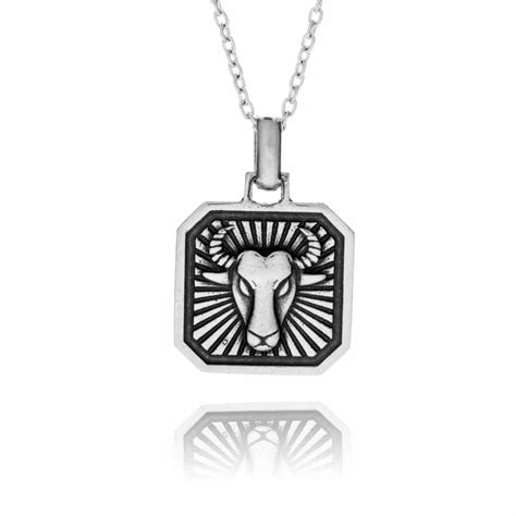 Sterling Silver Taurus Zodiac Necklace