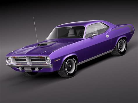 Plymouth Barracuda Cuda Hemi 3d Model