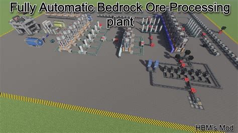 FULL Bedrock Ore Processing Plant And Explanation HBMs NTM Minecraft