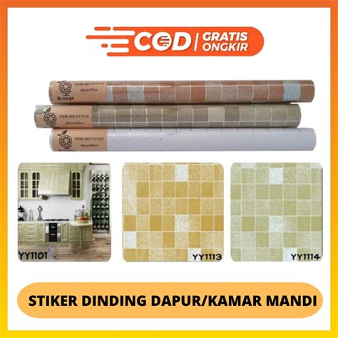 Jual Wallpaper Stiker Dapur Dan Kamar Mandi Anti Air Dan Anti Minyak 45