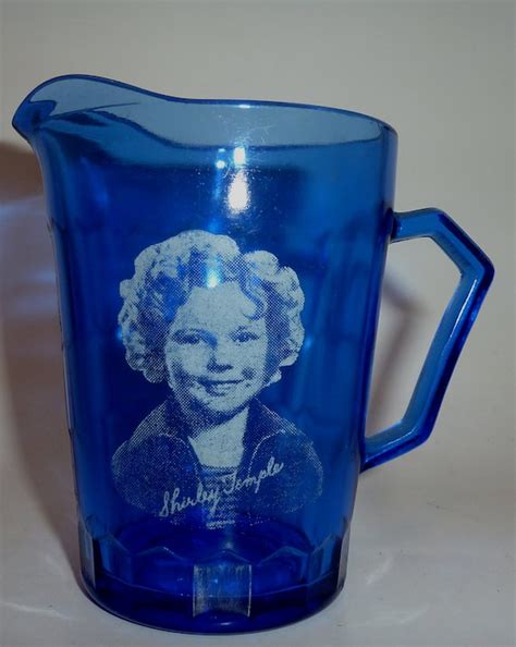 Shirley Temple Cobalt Blue Cream Pitcher