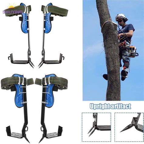 Tree Pole Climbing Spike Set Gears Steel Claw Climbing Tree Spikes