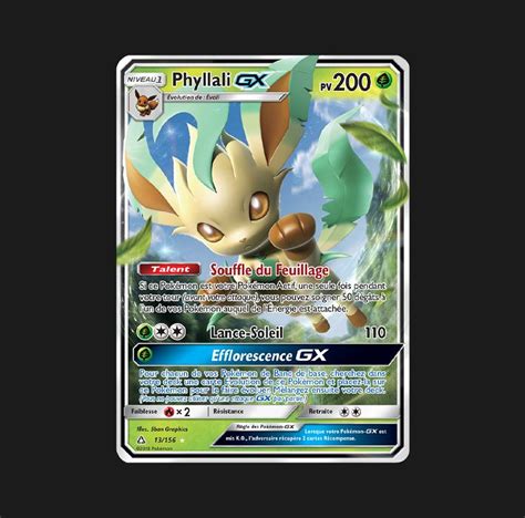 Phyllali GX 13 156 Ultra Prisme Cartes Pokémon