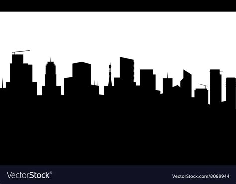 Black City Silhouette