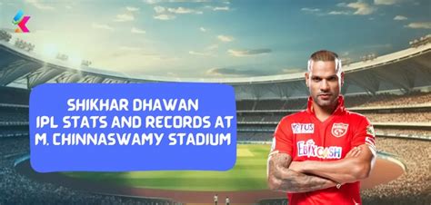 Shikhar Dhawan Ipl Stats And Records In M Chinnaswamy Stadium Bengaluru