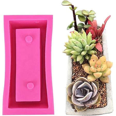 Amazon Silicone Flower Pot Mold Smiley Succulent Planter Mold