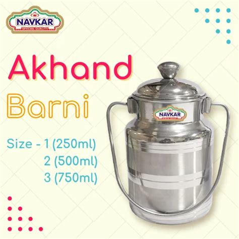 Stainless Steel Akhand Barni Milk Pot For Home At Rs 90 Piece In Thane