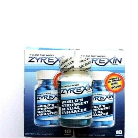 Zyrexin Worlds Strongest Sexual Enhancer Works Fast Tablets Mg