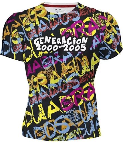 Playera Sublimada Full Print Caballero Graduación Letras en venta en