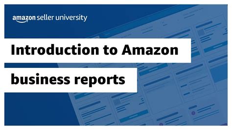 Intro To Amazon Business Reports YouTube