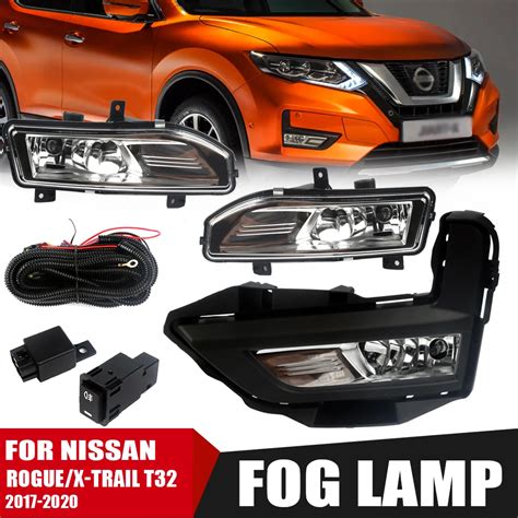 Front Bumper Fog Lamp Upgradekit For Nissan Rogue X Trail