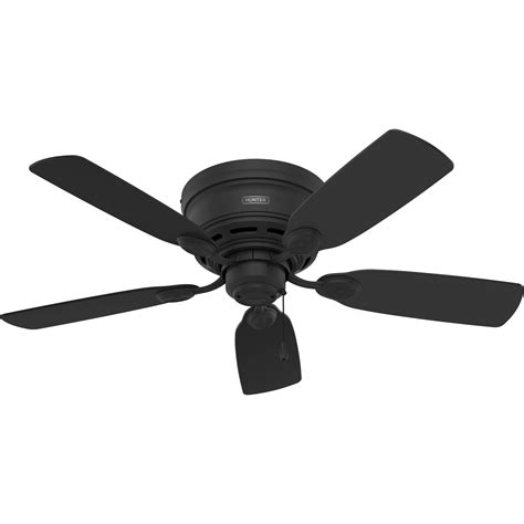 Hunter Fan Company 52392 Low Profile Ceiling Fan, Matte Black | Nellis Auction