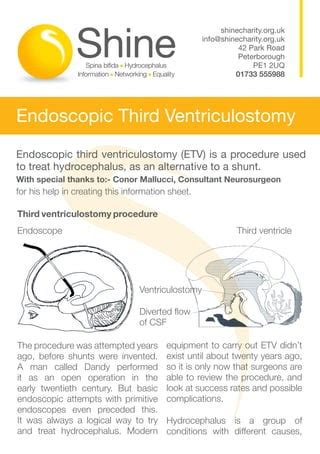 Endoscopic Third Ventriculostomy | PDF