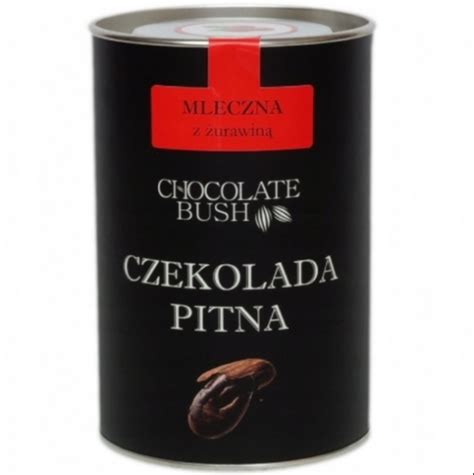 Czekolada do Picia Mleczna z Żurawiną Chocolate Bush 200g Pole Na Stole