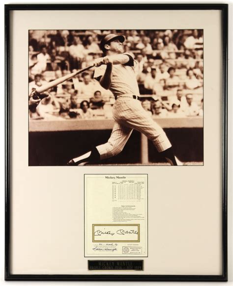 Lot Detail 1990 Mickey Mantle New York Yankees Signed 25 X 31