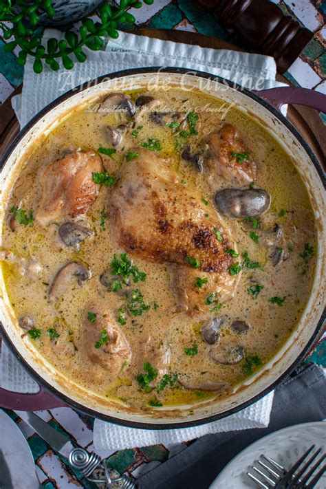 Recette De Fricassée De Poulet Facile Amour De Cuisine