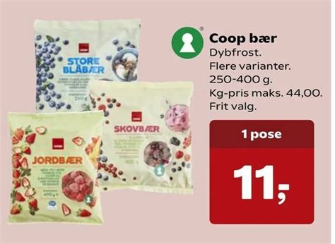 Coop Bær Tilbud Hos Superbrugsen