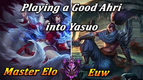 Ahri Vs Yasuo Master Euw Full Gameplay Youtube