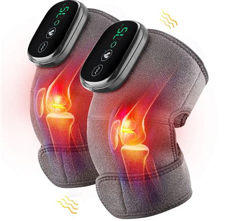 Heated Knee Massager Shoulder Heating Pads Elbow Brace 3 In 1 With