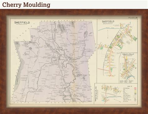 SHEFFIELD, Massachusetts 1904 Map - Replica or Genuine ORIGINAL