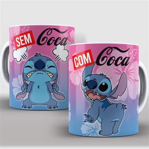 Caneca Personalizada Stitch Lilo Disney Coca Sem Coca Shopee Brasil