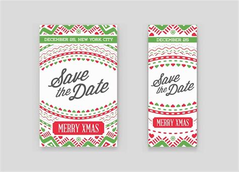 Premium Vector | Set of vector happy new year or merry christmas theme ...