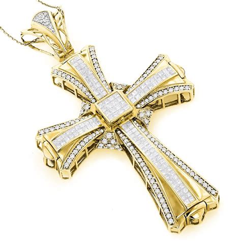 Mens Diamond Cross Necklace Lyda Lennon