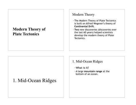 [PPT] - 1. Mid-Ocean Ridges 1. Mid-Ocean Ridges How Do We Know? We know ...