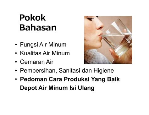 Hygiene Dan Sanitasi Depot Air Minum Isi Ulang PPT