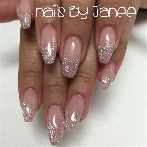 Glitter Pink Ballerina Nails By Janee Ballerina Nails Pink Acrylic