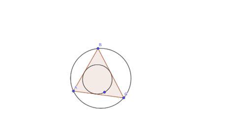 Ondskrevne Og Omskrevne Cirkel GeoGebra