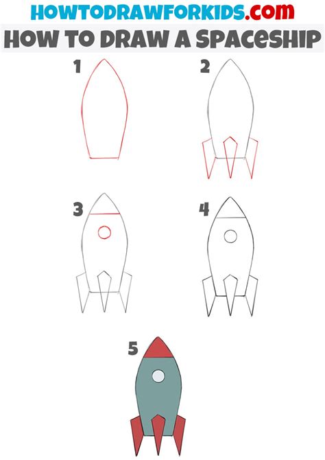 How To Draw A Spaceship Really Easy Drawing Tutorial – NBKomputer