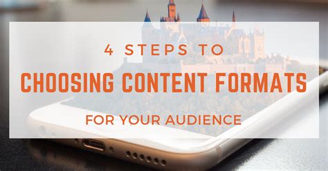 4 Steps To Choosing The Right Content Formats