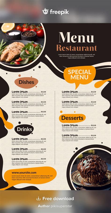 Modern Digital Restaurant Menu Design With A Touch Of Creativity