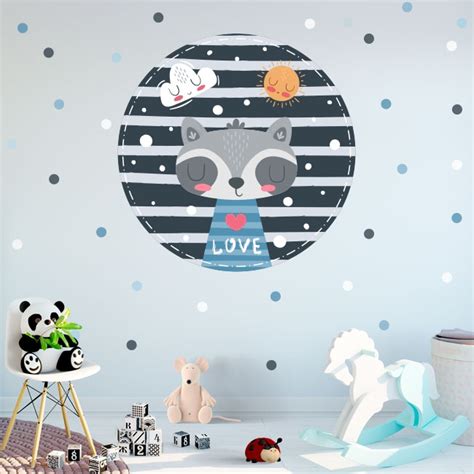 Vinyle Et Stickers Pour Enfants Ou B B S Raton Laveur