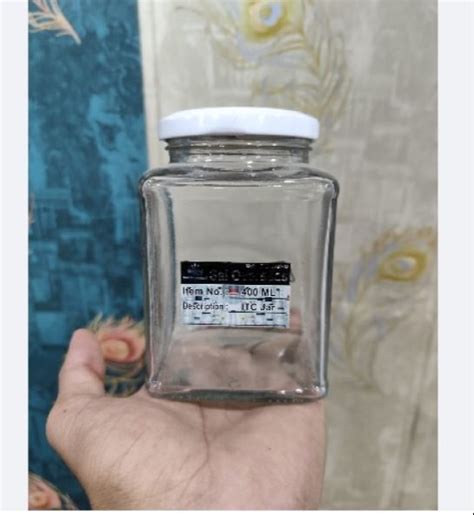 400ml Itc Square Glass Jar For Pickel Storage At Rs 40 Piece In New