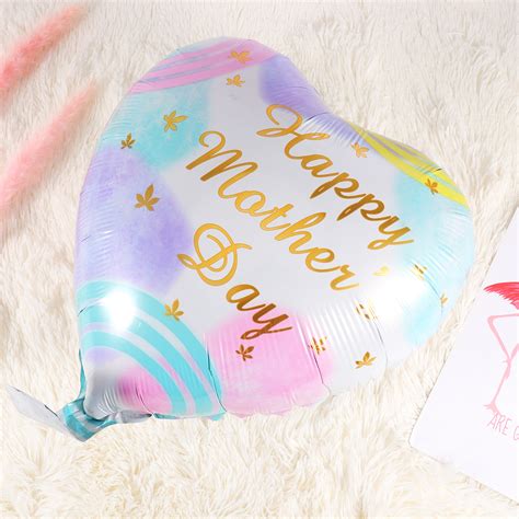 Eease 11pcs Happy Mothers Day Balloon Love Heart Wall Decor For Mom