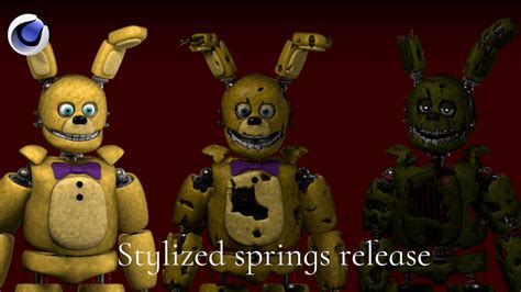 C4dfnaf Stylized Springs Release By Burgerman1983 On Deviantart