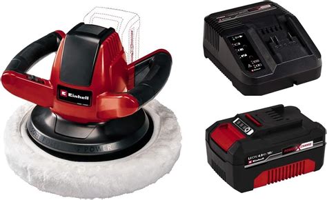 Einhell CE CB 18 254 Li Solo 2500 RPM Lucidatrice Per Auto Rosso Nero