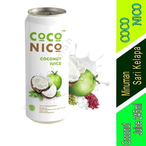 Coconut Juice Minuman Sari Kelapa Coco Nico Nata De Coco Ml