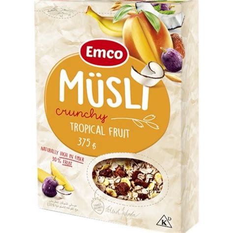 Emco Muesli Crunchy Musli Cereal Breakfast 375g750g Granola Czech