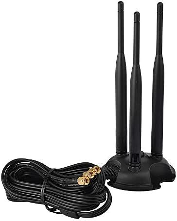 Eightwood Antenne WiFi Double Bande 2 4 GHz 5 GHz Triple Antenne Wi Fi