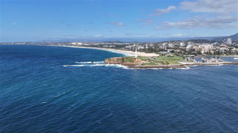 Wollongong Lighthouse 2 - Drone Stock Footage Australia