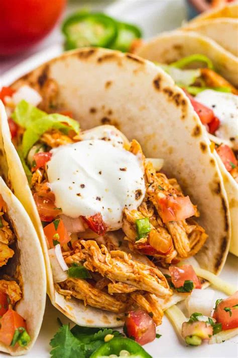 Shredded Chicken Tacos Recipe Little Sunny Kitchen