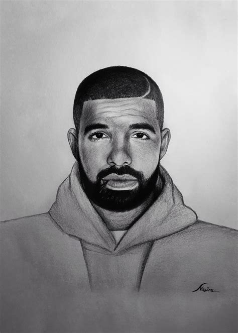 #drake #portrait #6god | Skizze ideen, Kunst skizzen, Skizzen zeichnen